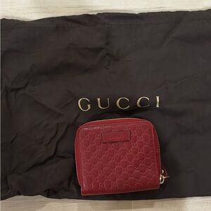 Gucci Burgundy Leather Wallet